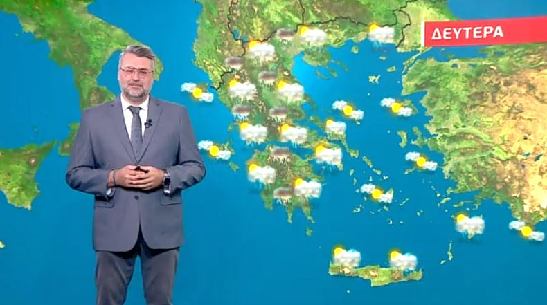 Άστατος ο καιρός την Δευτέρα – Η πρόγνωση του Γιάννη Καλλιάνου
