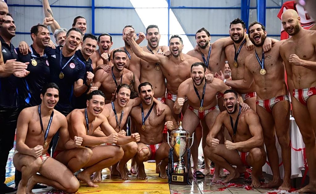 Πόλο: Πρωταθλητές για 14η συνεχόμενη και 40η στην ιστορία του οι Ερυθρόλευκοι