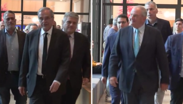 Νέα κοινή εμφάνιση του Κώστα Καραμανλή με τον Αντώνη Σαμαρά