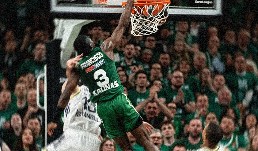 Ζαλγκίρις Κάουνας – Φενέρμπαχτσε 81-78: Ανατροπή από το -19 για τη Ζαλγκίρις και η σειρά στις 2-1 νίκες