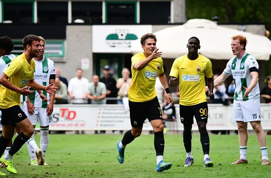 Η ΑΕΚ νίκησε με ανατροπή 2-1 την ολλανδική Γκρόνιγκεν