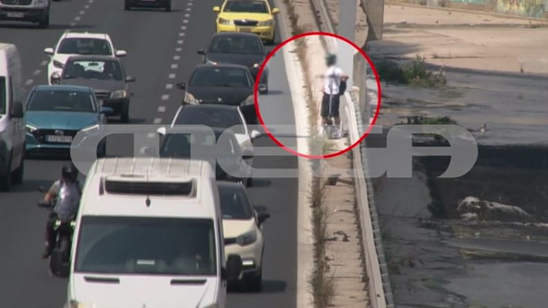 Απίστευτο περιστατικό στον Κηφισό: Νεαρός με ηλεκτρικό πατίνι στην αριστερή λωρίδα αυτοκινητόδρομου