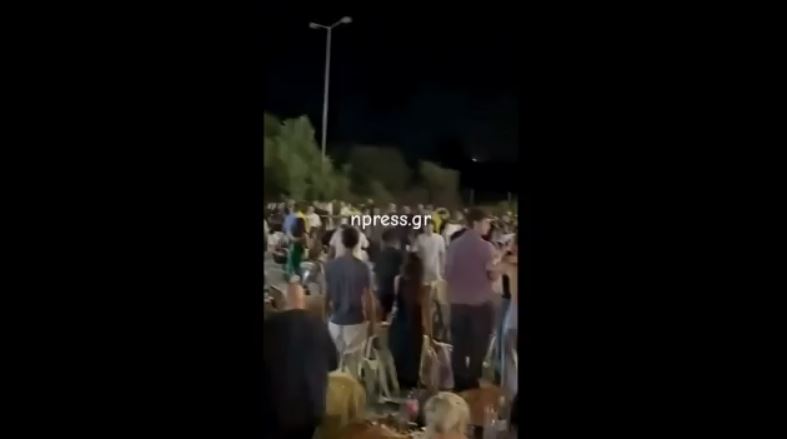 Αντίρριο: Άγριο ξύλο σε πανηγύρι – «Ιπτάμενα» τραπέζια & καρέκλες υπό τους ήχους του κλαρίνου