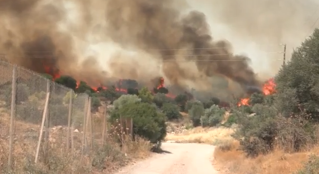 Πύρινος όλεθρος σε Κανδήλι, Κρύο Πηγάδι, Αγία Σκέπη – Στα σπίτια οι φλόγες