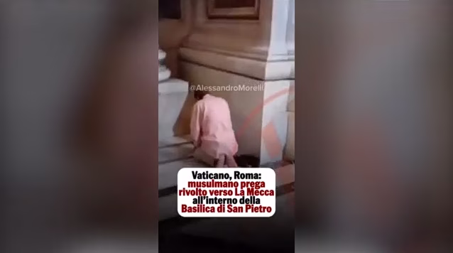 Βατικανό: Σάλος με μουσουλμάνο που προσευχήθηκε ξυπόλητος στην Βασιλική του Αγίου Πέτρου