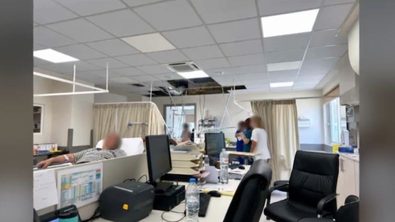 Ανησυχία για την κατάσταση στα ΤΕΠ του νοσοκομείου Κορίνθου μετά από αναφορές για κατάρρευση τμήματος της οροφής