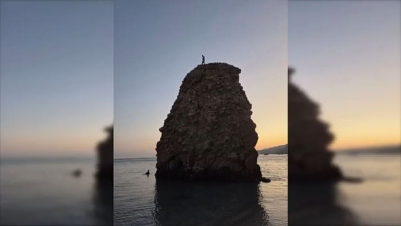 Μήλος: Επιχείρηση απεγκλωβισμού 33χρονου από βράχο 20 μέτρων