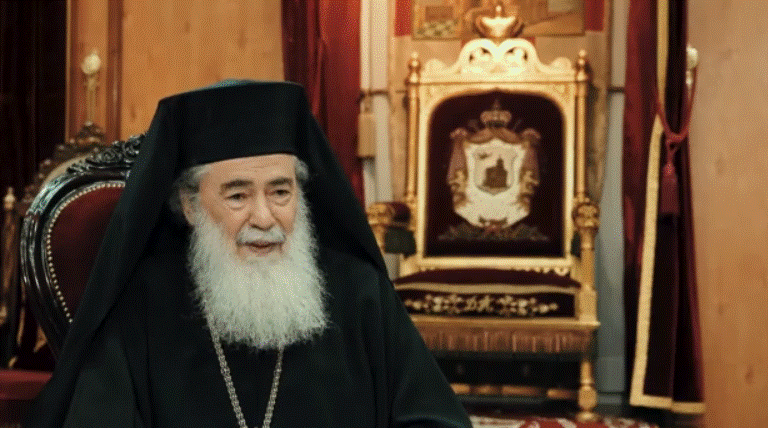 Ο Πατριάρχης Ιεροσολύμων Θεόφιλος αποκλειστικά στο MEGA