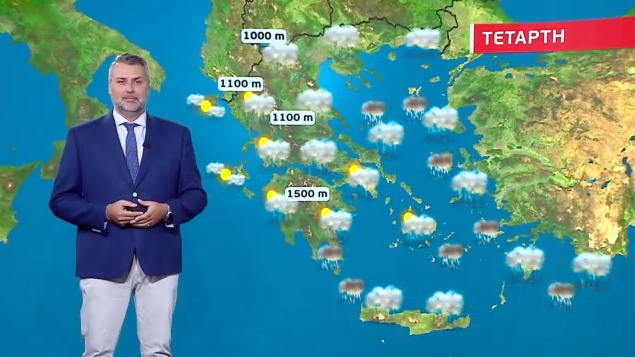 Βροχερός ο καιρός σήμερα, Τετάρτη
